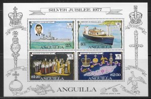 Anguilla 274a Queen Elizabeth Silver Jubilee s.s. MNH 2022 Scott c.v. $1.00