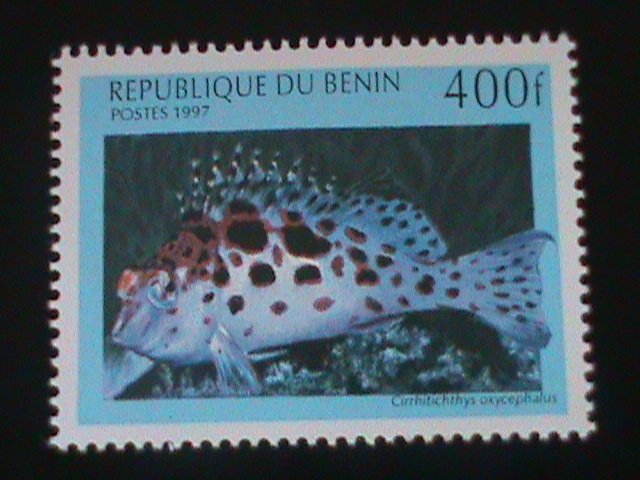 ​BENIN-1997-COLORFUL-BEAUTIFUL-LOVELY FISHES-MNH -VF-LAST ONE-HARD TO FIND