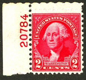 U.S. #707 MINT PL# OG NH 