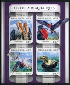 NIGER 2017  AQUATIC BIRDS SHEET MINT NH 