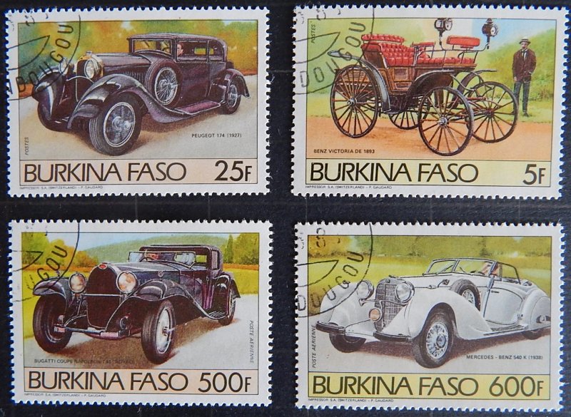 Auto, Burkina Faso, 1985, Airmail - Automobiles and Aircrafts, Cars, (1697-T)