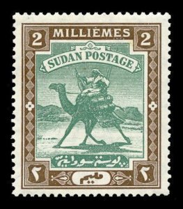 SUDAN Scott #18 (SG 19) 1902 Camel Post rider unused, HR