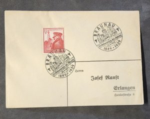 WW2 WWII Nazi Germany Third Reich cover Adolf Hitler birthday stamp cancel 1939