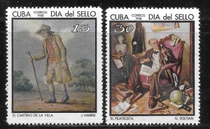 Cuba 1331-1332 1968 Stamp Day set MNH