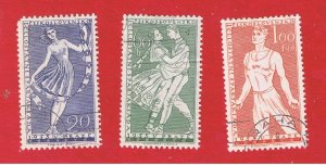 Czechoslovakia #696-698  VF Used   Games   Free S/H