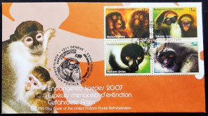 United Nations Endangered Species 2007 First Day Cover (B)