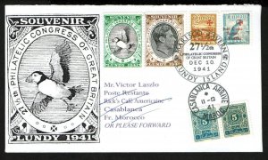 GERALD KING 'ALTERNATIVE LUNDY' FANTASY STAMPS ON FANTASY COVER