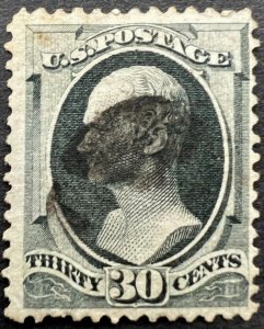 Scott#: 165 - Alexander Hamilton 30¢ 1873 used single stamp SCV$130