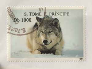 St Thomas & Prince Islands 1995 Scott 1207c CTO - Domesticated dogs