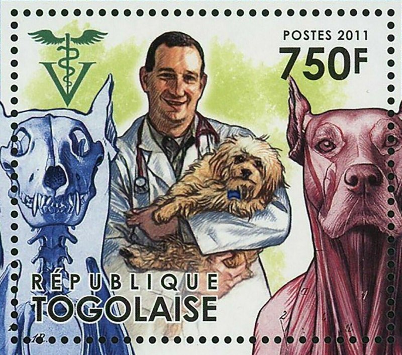 World Veterinary Year 2011 Stamp Dogs Pet Domestic Animal S/S MNH #4100-4105