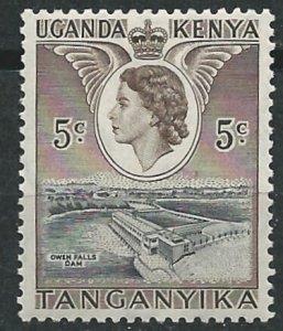 Kenya Uganda # 103 QE II  5c Owen Falls Dam (1)  Unused VLH