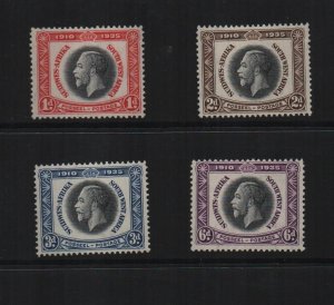 South West Africa 1935 SG88/91 mounted mint set of 4