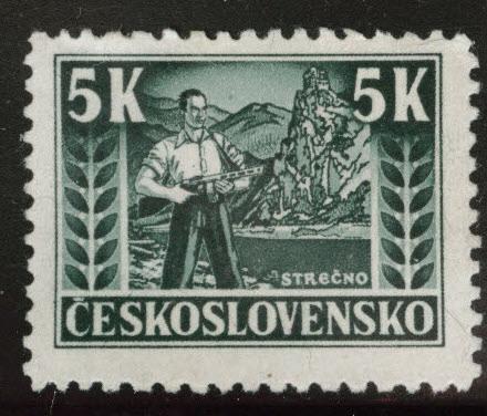 CZECHOSLOVAKIA Scott 292 MH* 1945 stamp