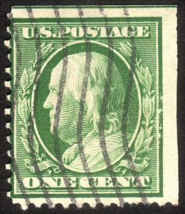 1908, US 1c, Franklin, Used, Sc 331