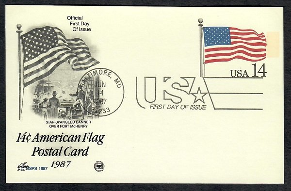 UX117 Stars and Stripes Unaddressed ArtCraft FDC