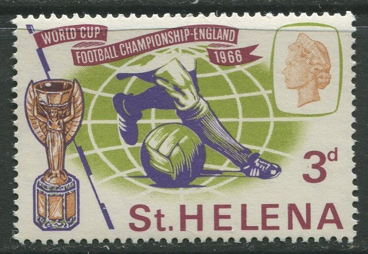 STAMP STATION PERTH St Helena #188 World Cup Soccer 1966 MNH