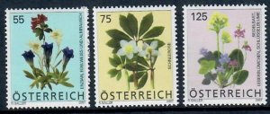 Austria 2079-2081 Flower Definitives 2007 MNH