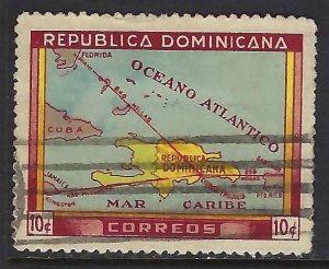 Dominican Republic 421 VFU MAP 1039C-3