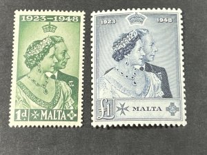 MALTA # 223-24---MINT/HINGED---COMPLETE SET---1949