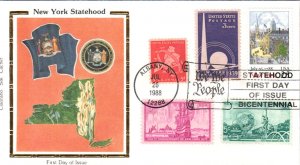 #2346 New York Statehood Combo Colorano FDC