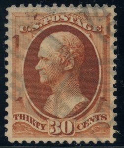 US Stamp #217 Alexander Hamilton 30c - PSE Cert - USED - See Description