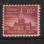 #1044 MNH  10c Independence Hall 1954-61 Liberty Series