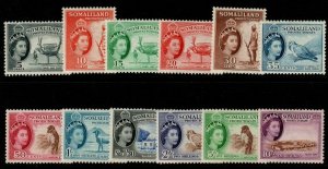 SOMALILAND SG137/48 1953-8 DEFINITIVE SET MNH