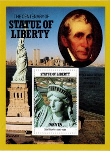 Nevis 1986 Sc 518 Souvenir Sheet Statue of Liberty W H Harrison M/S MNH Perf