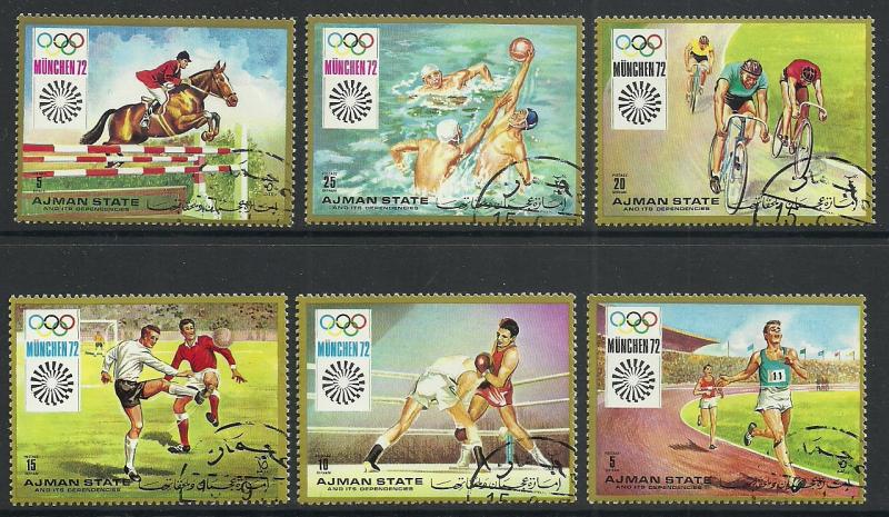 UAE Ajman -  lot # 59 Germany Olympic  sport   Used set