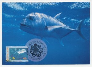 Maximum card Australia 1995 Fish - Giant trevally