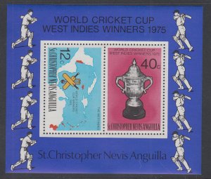 St Kitts Nevis 323a Cricket Souvenir Sheet MNH VF