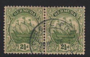Bermuda Sc#86 Used Pair