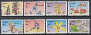 Lesotho 756-763 Flowers MNH VF