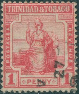 Trinidad & Tobago 1913 SG207 1d red Britannia FU