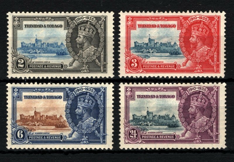 SILVER JUBILEE 1935 *Trinidad & Tobago* SET{4} KGV Stamps Mint MM ROYALTY SS3634