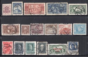 Poland 1919-1953 Group of 17 Better Stamps Most Used CV$84