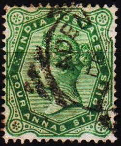 India. 1882 4a6p S.G.97 Fine Used