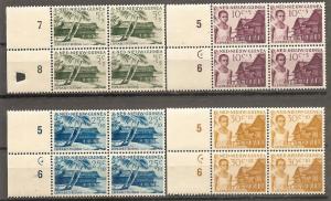 NETH. NEW GUINEA B 7-10 MNH 1956 LEPROSY FIGHT BLOCKS