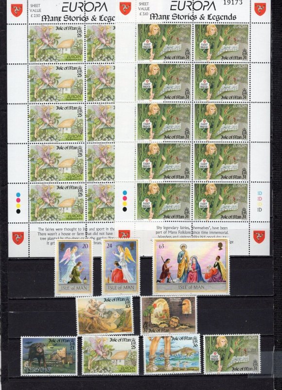 ISLE OF MAN 1997 SET OF 13 STAMPS, 3 SHEETS OF 10 & 16 STAMPS & S/S MNH