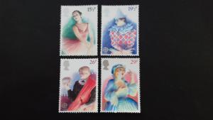 Great Britain 1982 EUROPA Stamps - Historic Events - British Theatre Mint