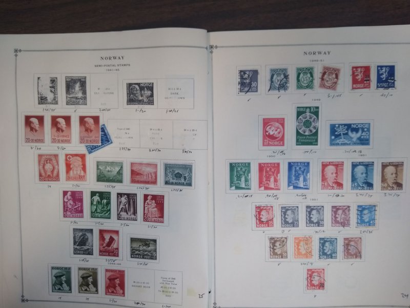 collection on pages Norway 1940-59 FW: CV $251