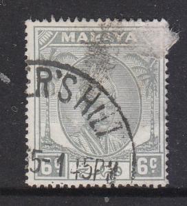 Malaya Pahang 1950 Sc 54 6c Used