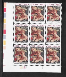 #2427 MNH Plate Block of 9