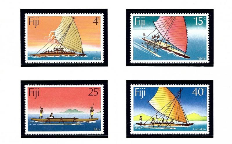 Fiji 380-83 MNH 1977 Small Boats