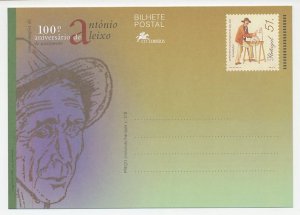 Postal stationery Portugal 1999 António Aleixo - Writer