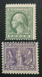 MOMEN: US #536-537 MINT OG H #30613