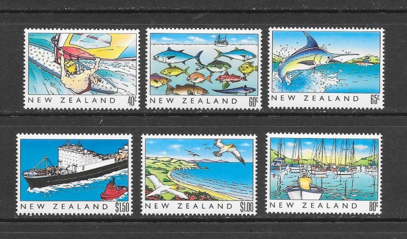 NEW ZEALAND #964-9  HERITAGE-THE SEA  MNH