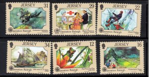 Jersey 1988 -  Operation Raleigh , MNH set # 461-466