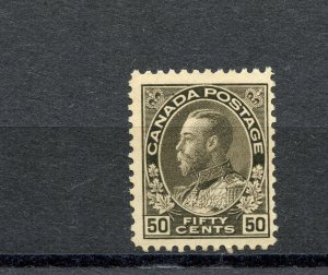 Canada #120 (C514) King George V 50¢ blk brn, 1925, perf 12, MNH,F-VF, CV$225.00