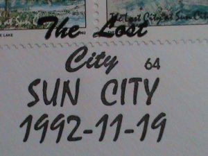 BOPHUTHATSWANA -FDC 1992 SC#282 THE LOST CITY AT SUN CITY-MNH-VERY FINE